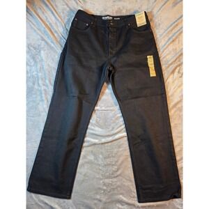 Outdoor Life Relaxed Fit Jeans Mens 38x30 Black Tapered Leg Denim Pants